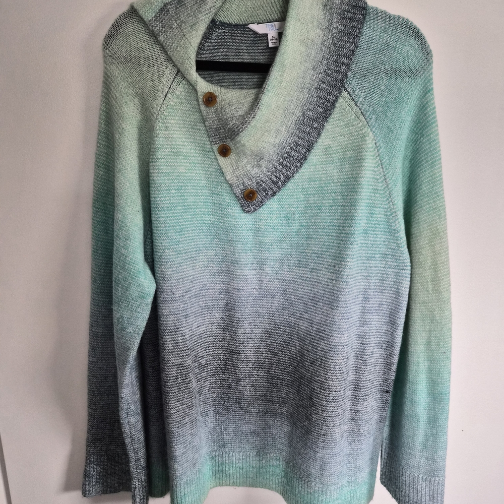 Time & True Gradient Knit Women's Sweater Size XL